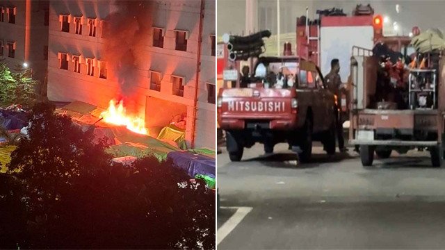 শাহজালাল বিমানবন্দরের কার্গো কমপ্লেক্সে আবারও আগুন